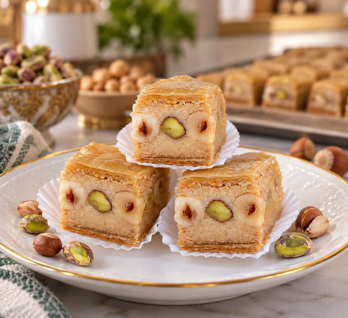 Baklawa Mix Nuts handmade Tunisian pastry by Daarna