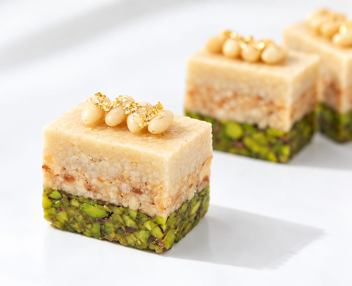 BJAWIA PINE NUTS, ALMOND & PISTACHIO | بجاويّه
12 PIECES