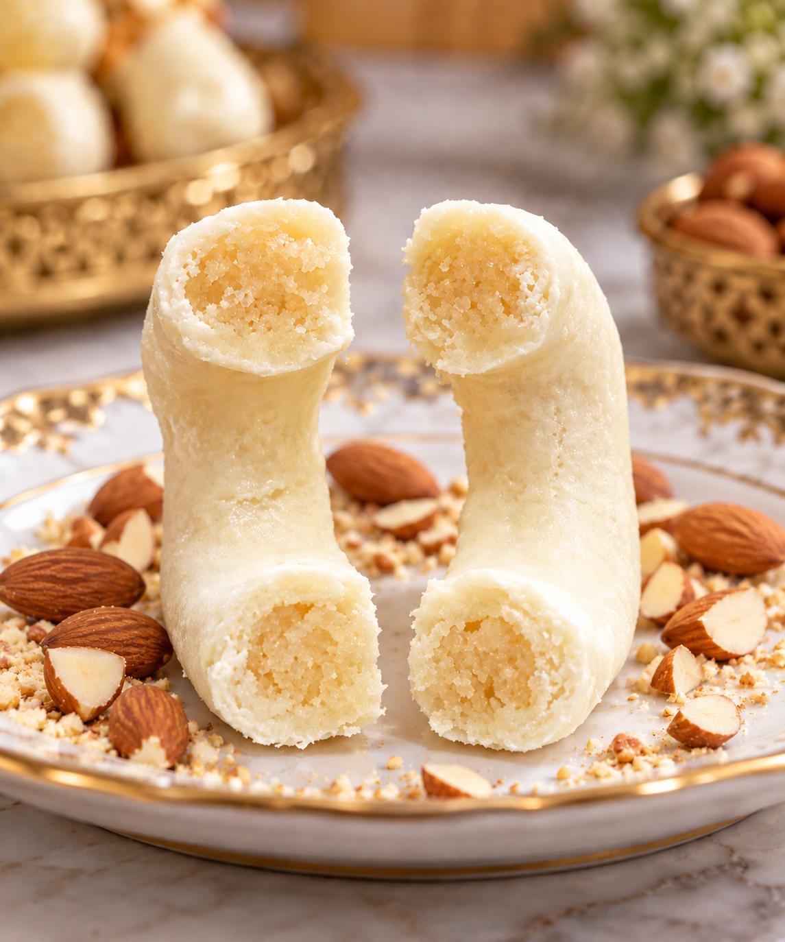 Kaak Warka Almond handmade Tunisian pastry by Daarna