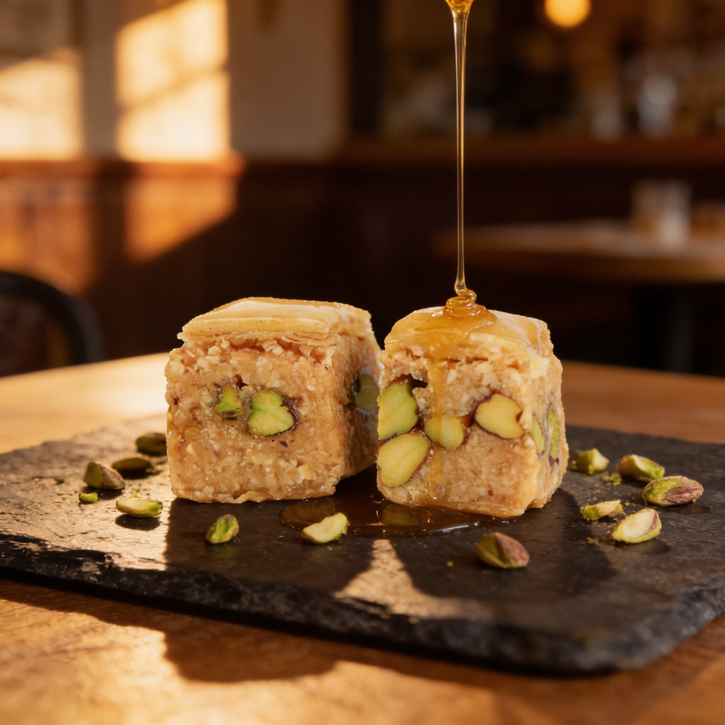 BAKLAWA ALMOND & PISTACHIO | بقلاوه
12 PIECES