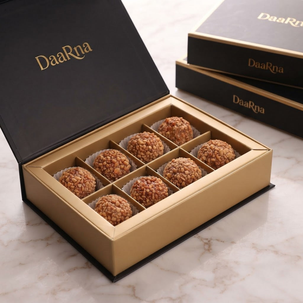HAZELNUT ENERGY BALL — 12 PIECES — eight-box