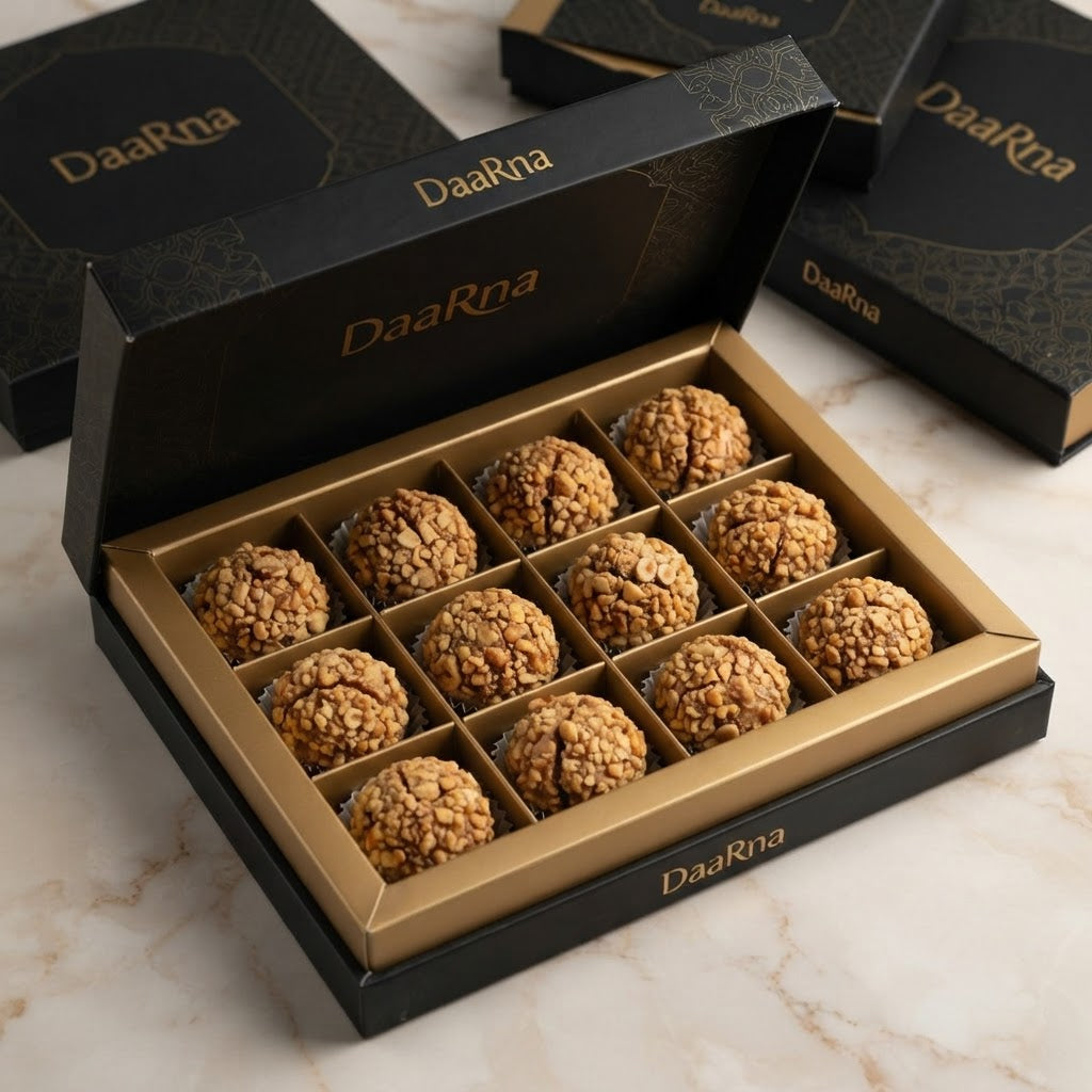HAZELNUT ENERGY BALL — 12 PIECES — twelve-box